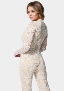 Scallop Lace Jumpsuit sold by Bebe