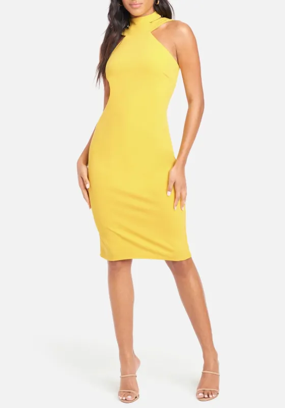Halter Neck Bodycon Midi Dress sold by Bebe