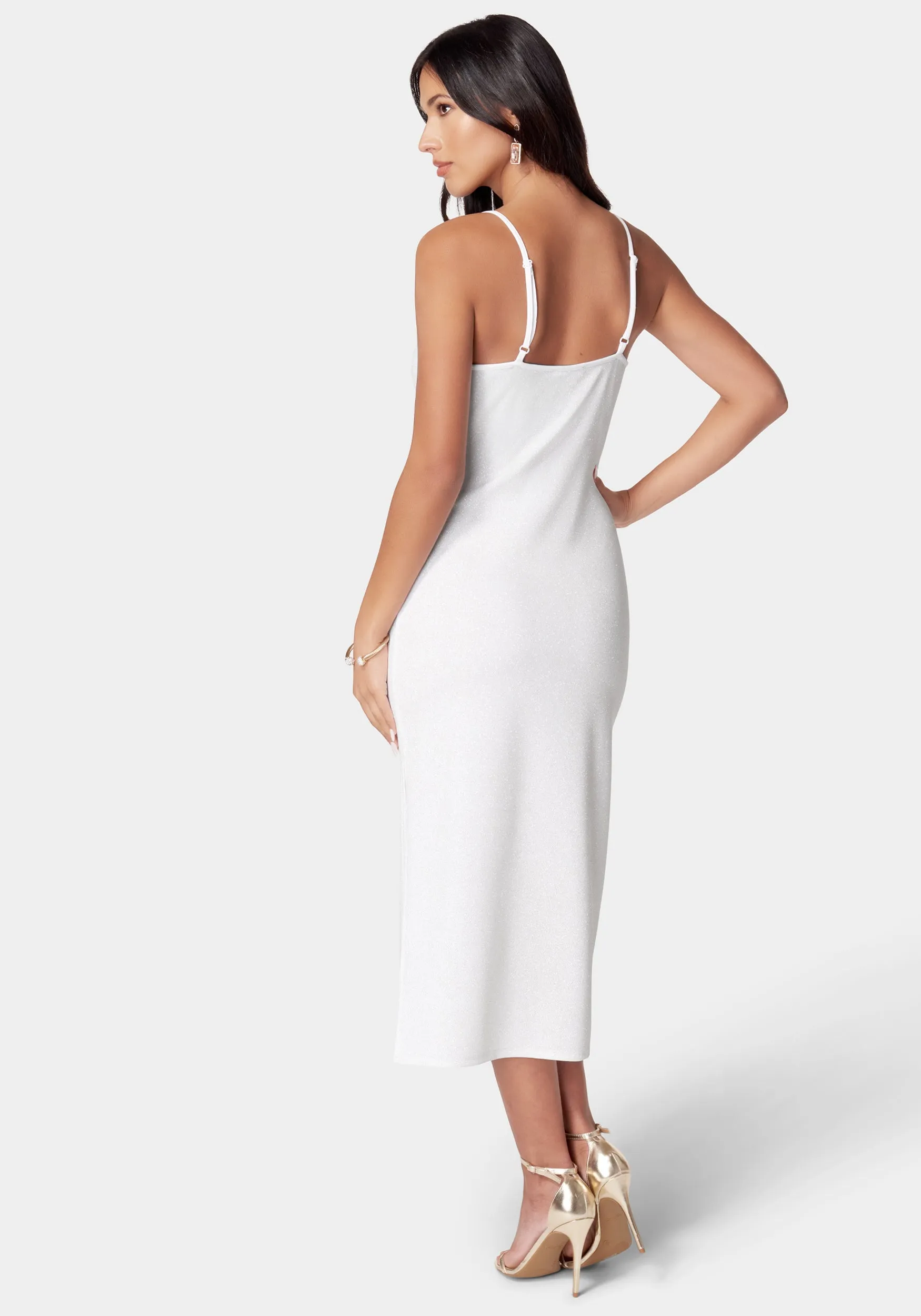 Cowl Neck Shine Dress sold by Bebe product image thumbnail 3