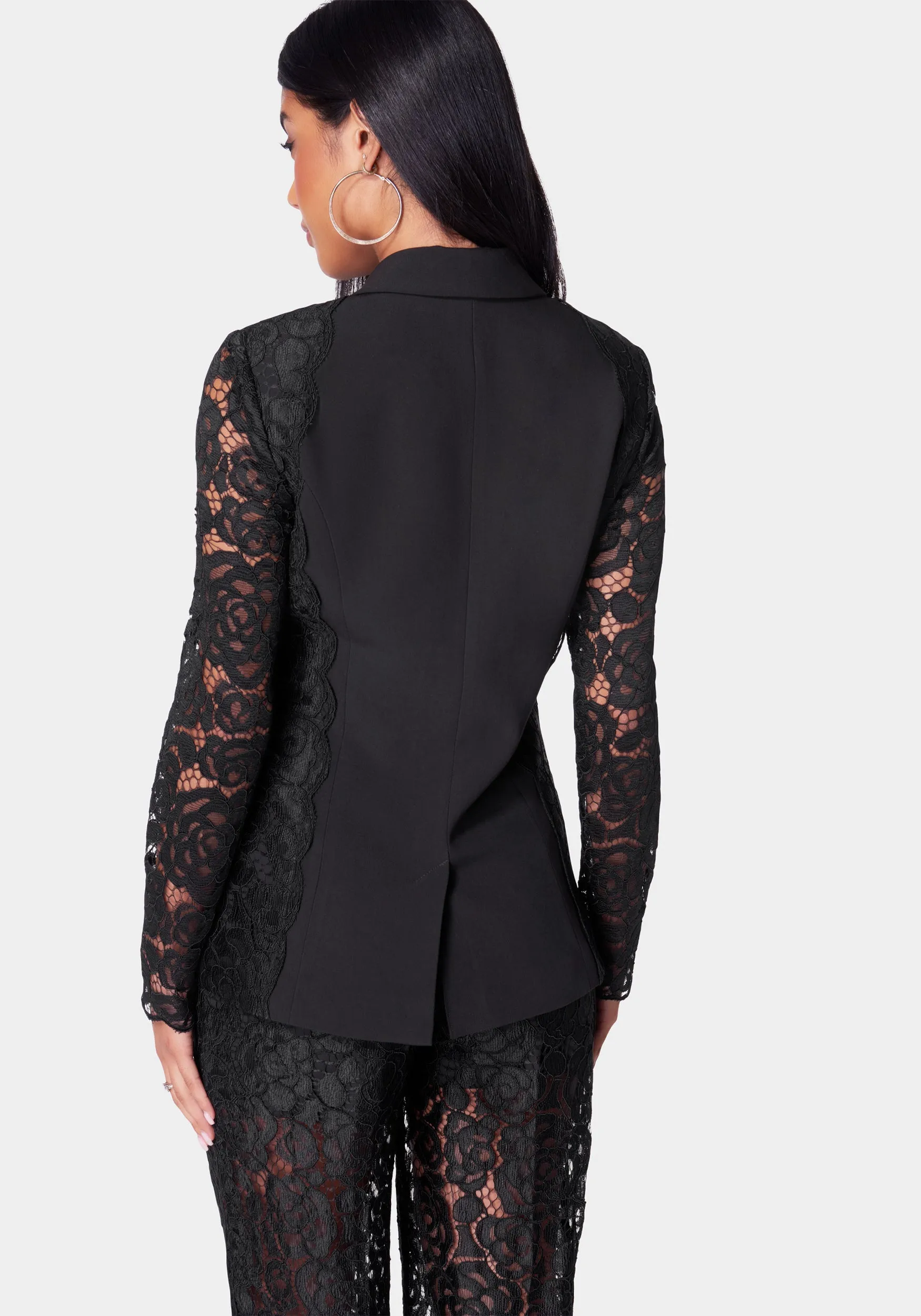 Lace Combo Tailored Jacket sold by Bebe product image thumbnail 4