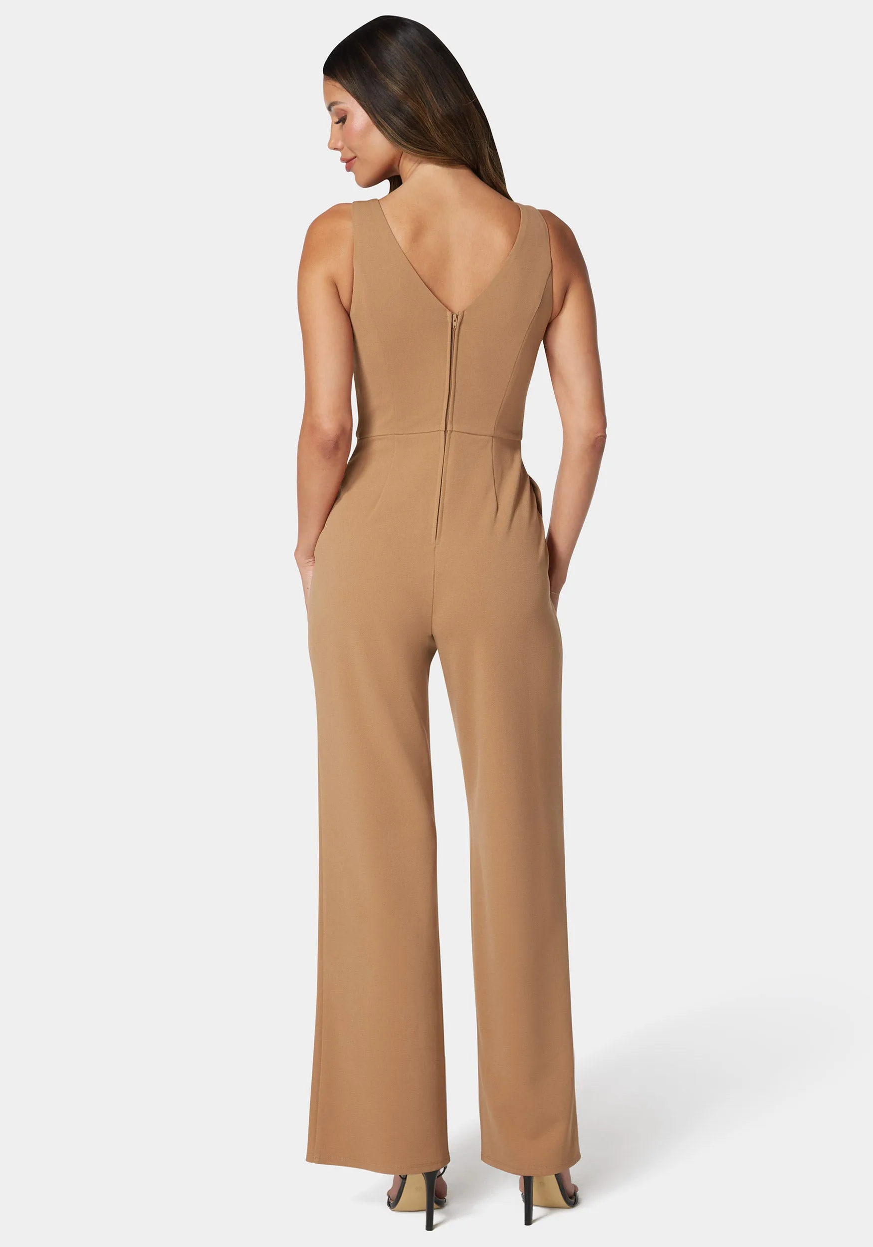 V Neck Core Jumpsuit sold by Bebe product image thumbnail 3