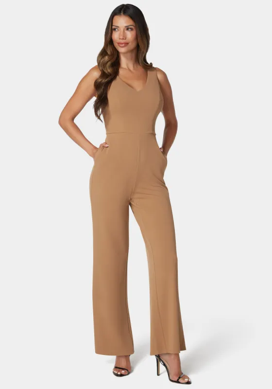 V Neck Core Jumpsuit sold by Bebe