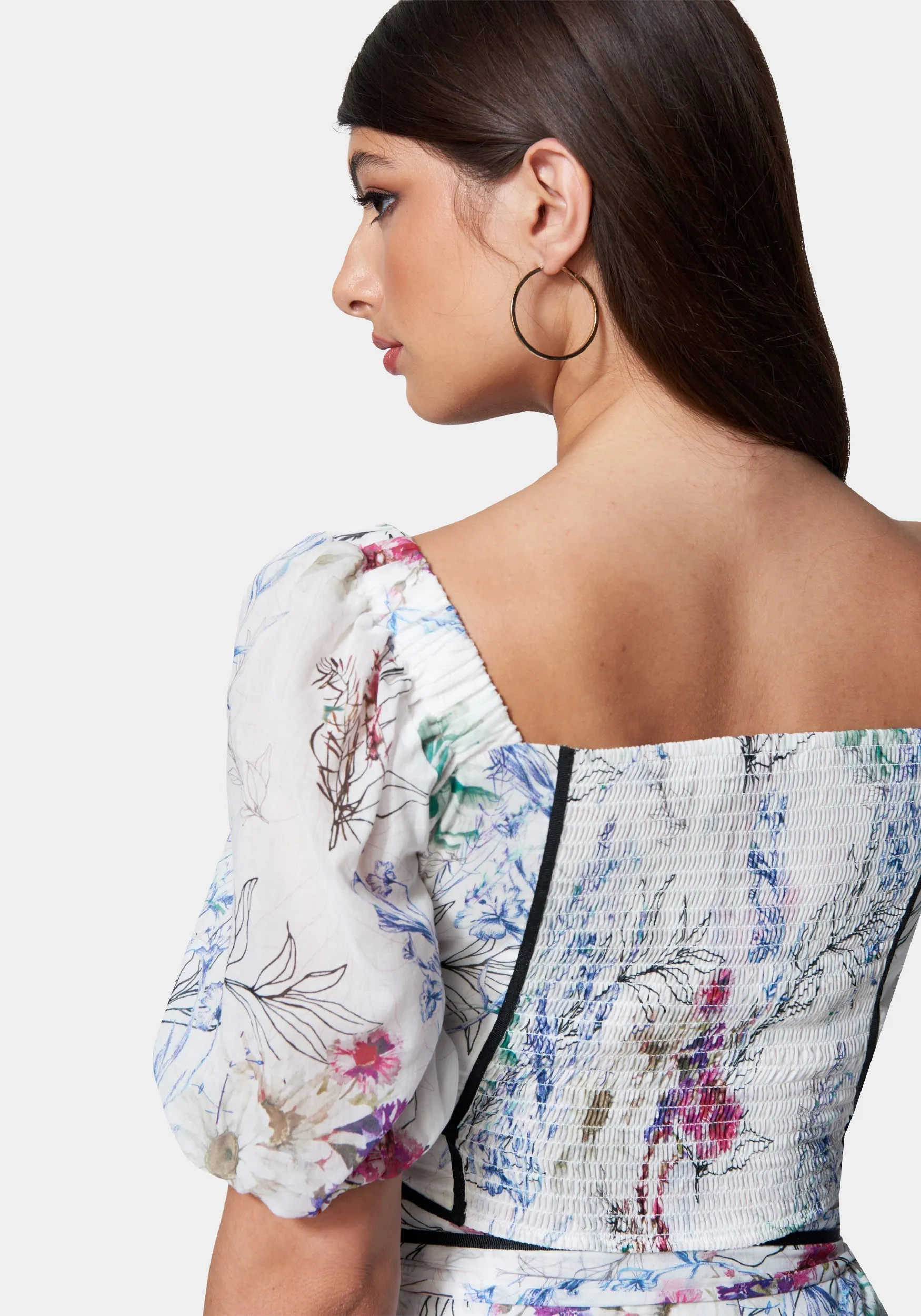 Printed Bustier With Contrast Taping sold by Bebe product image thumbnail 3