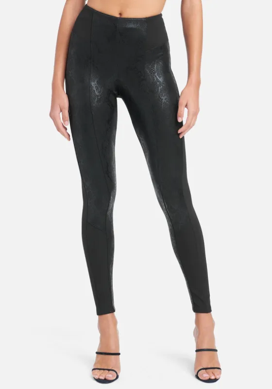 Mixed Fabric High Waist Legging sold by Bebe