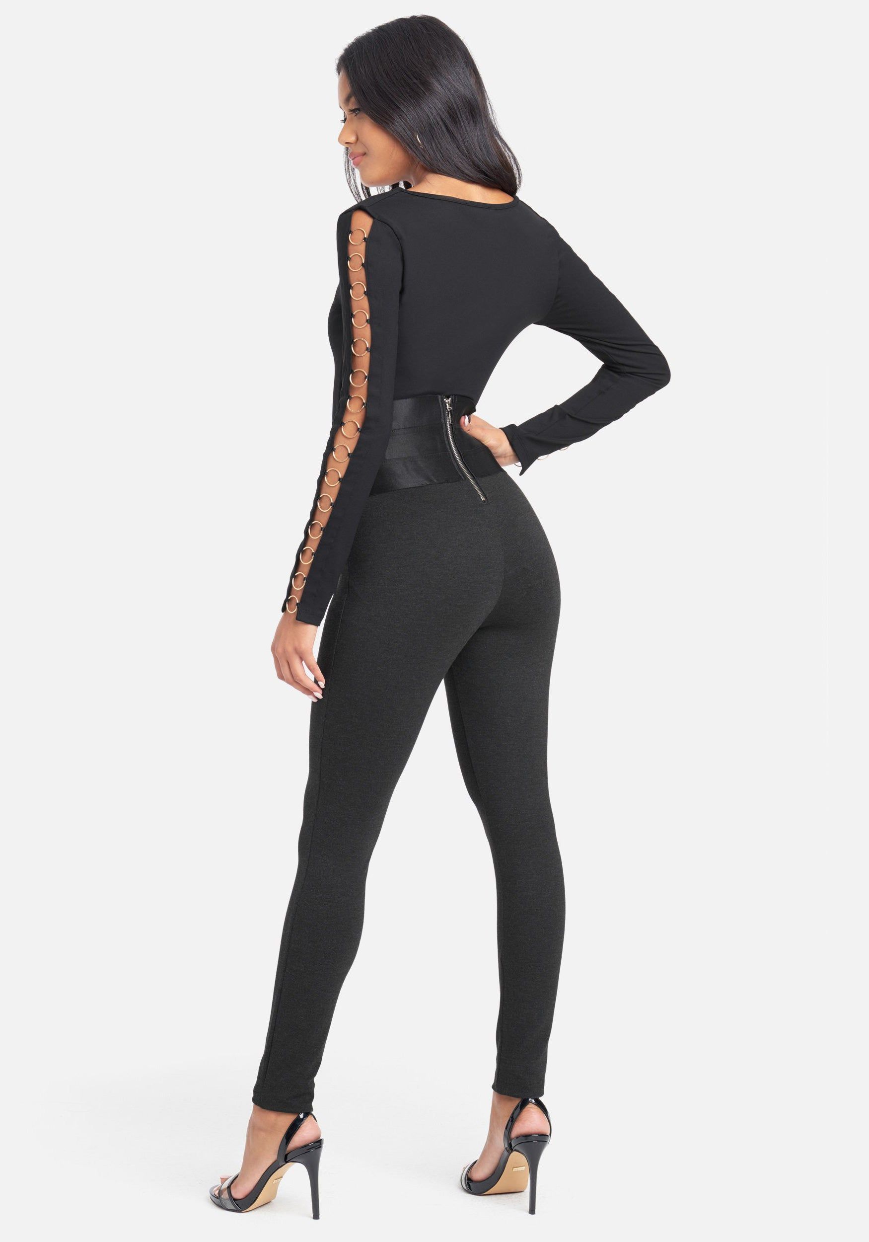 Satiny High Waist Legging sold by Bebe product image thumbnail 3