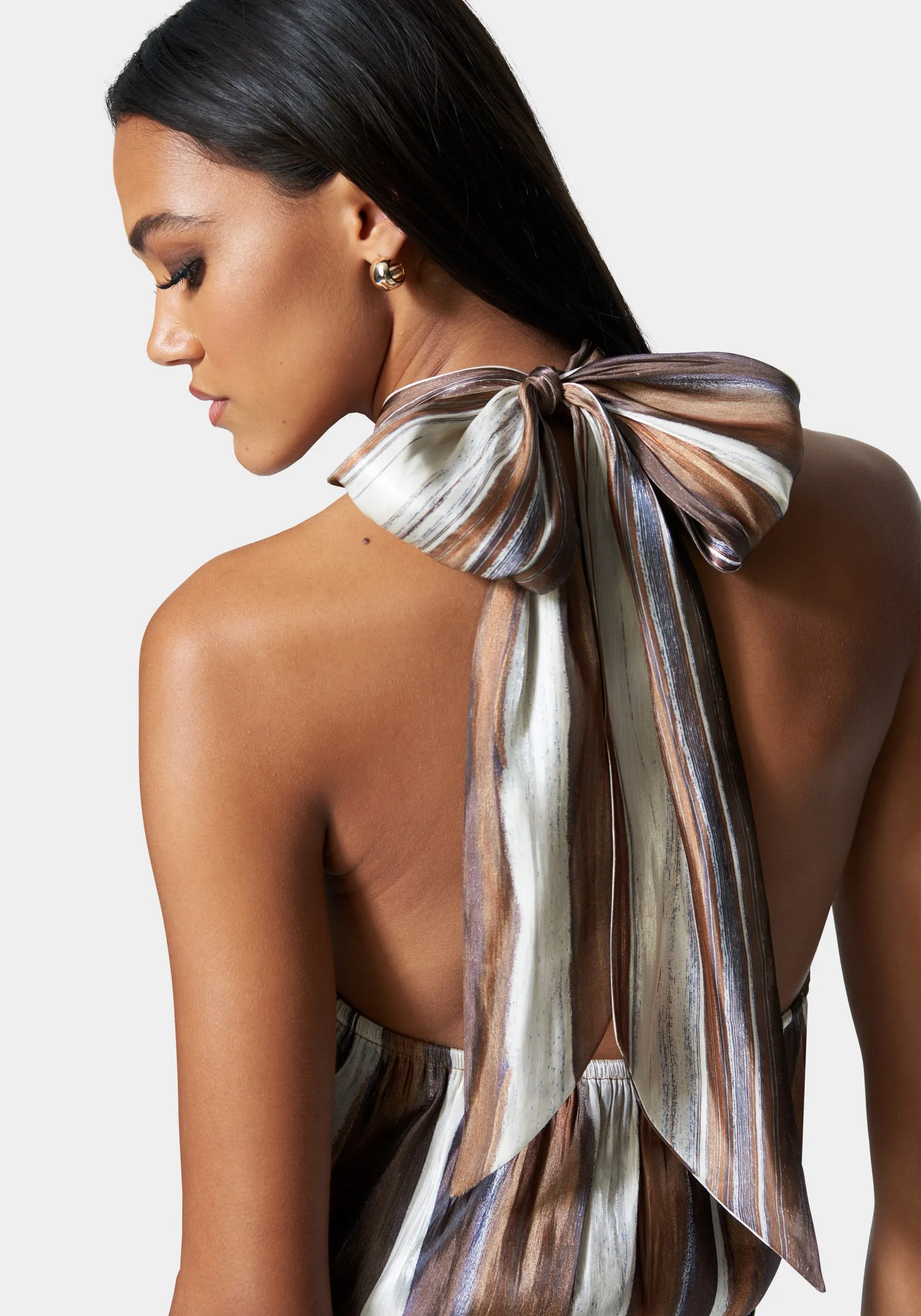 Satin Neck Tie Bodysuit sold by Bebe product image thumbnail 4
