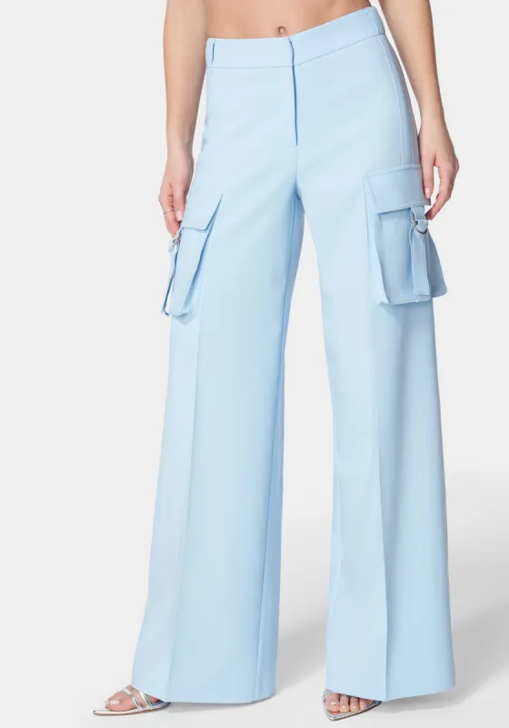High Waist Ultra Wide Leg Cargo Pant sold by Bebe
