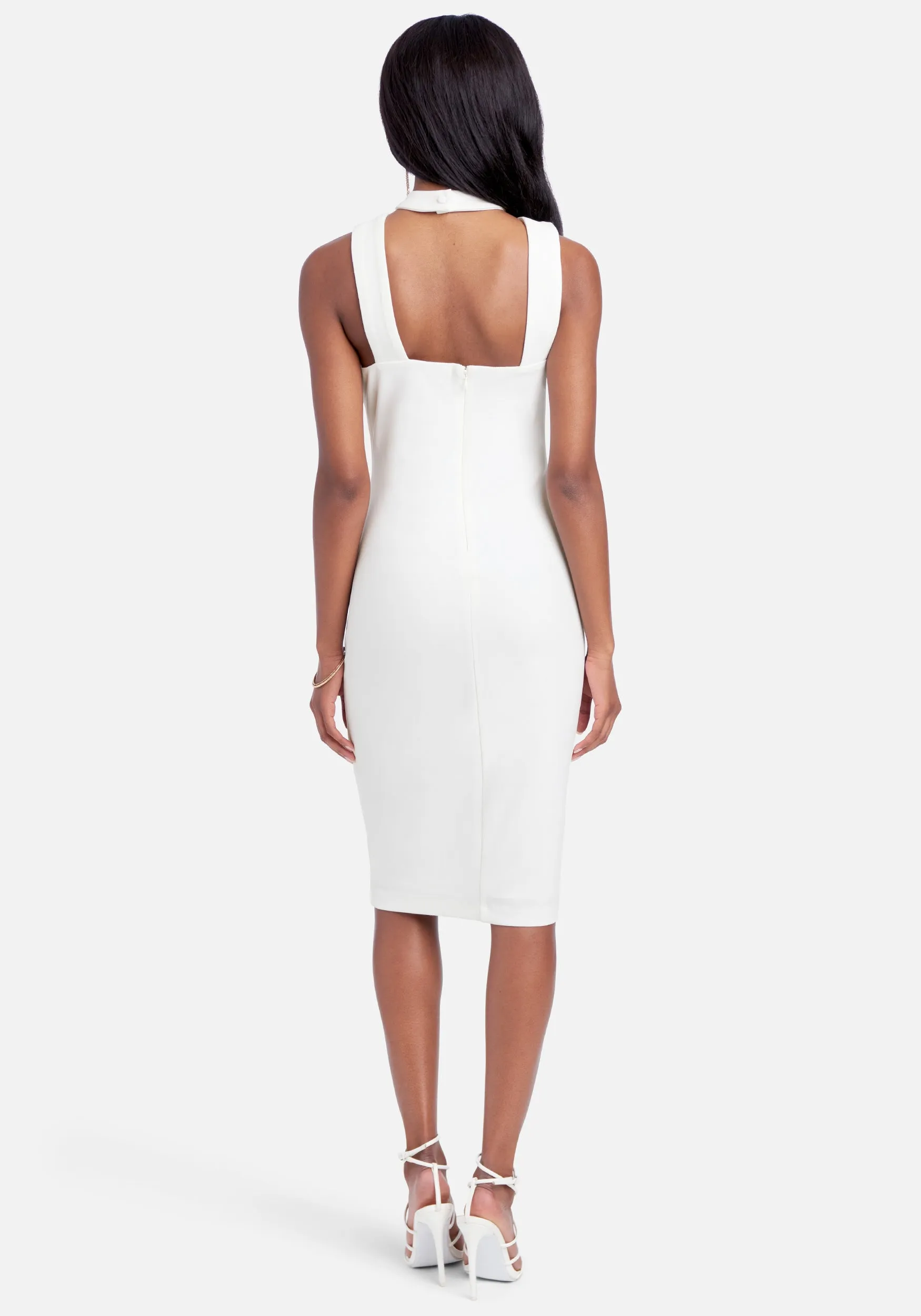 Halterneck Bodycon Midi Dress sold by Bebe product image thumbnail 3