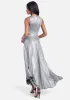 Ring Detail Sparkle Knit Cut Out Maxi sold by Bebe