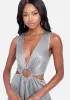 Ring Detail Sparkle Knit Cut Out Maxi sold by Bebe