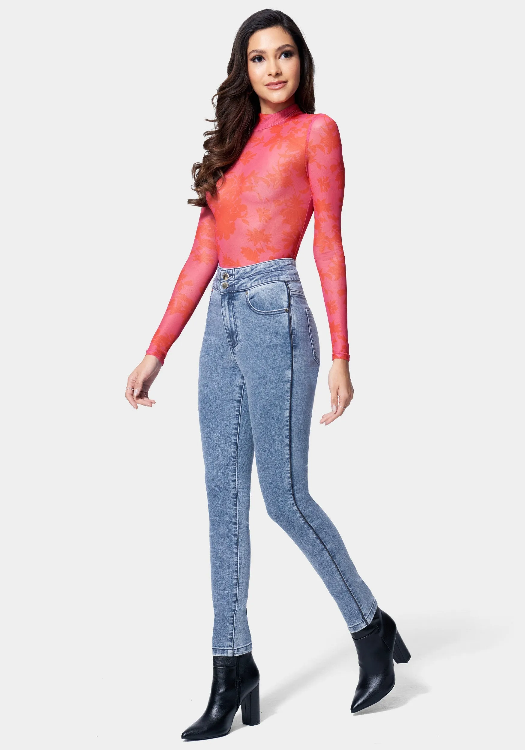 High Waist Skinny Leg Jeans sold by Bebe product image thumbnail 2