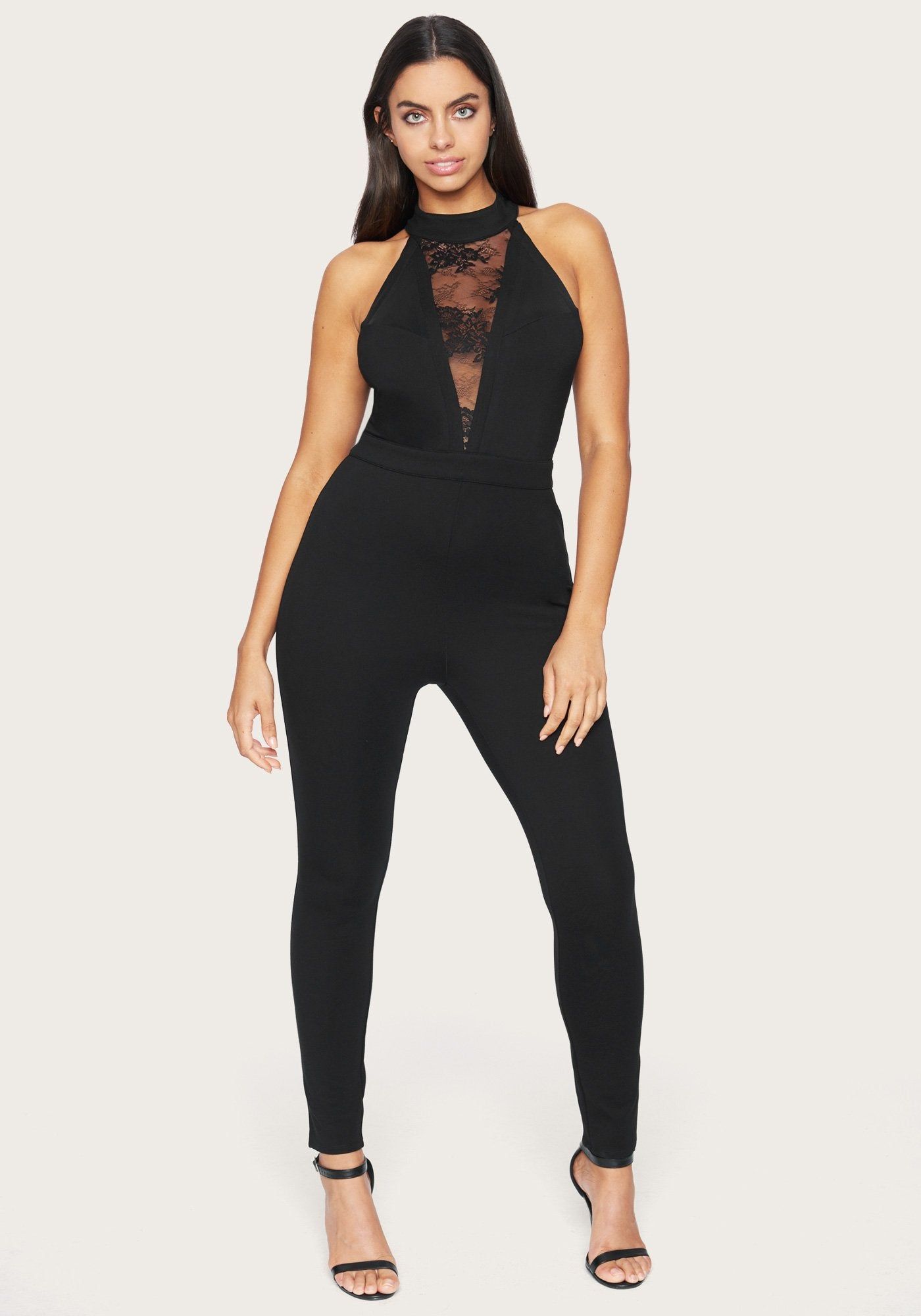 Ponte And Lace Jumpsuit sold by Bebe product image thumbnail 5