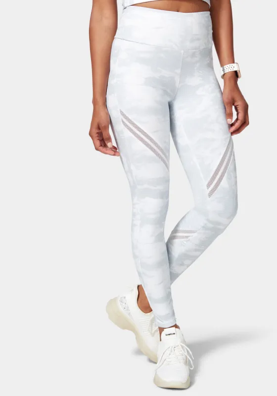 Bebe Logo Legging With Mesh Detail sold by Bebe