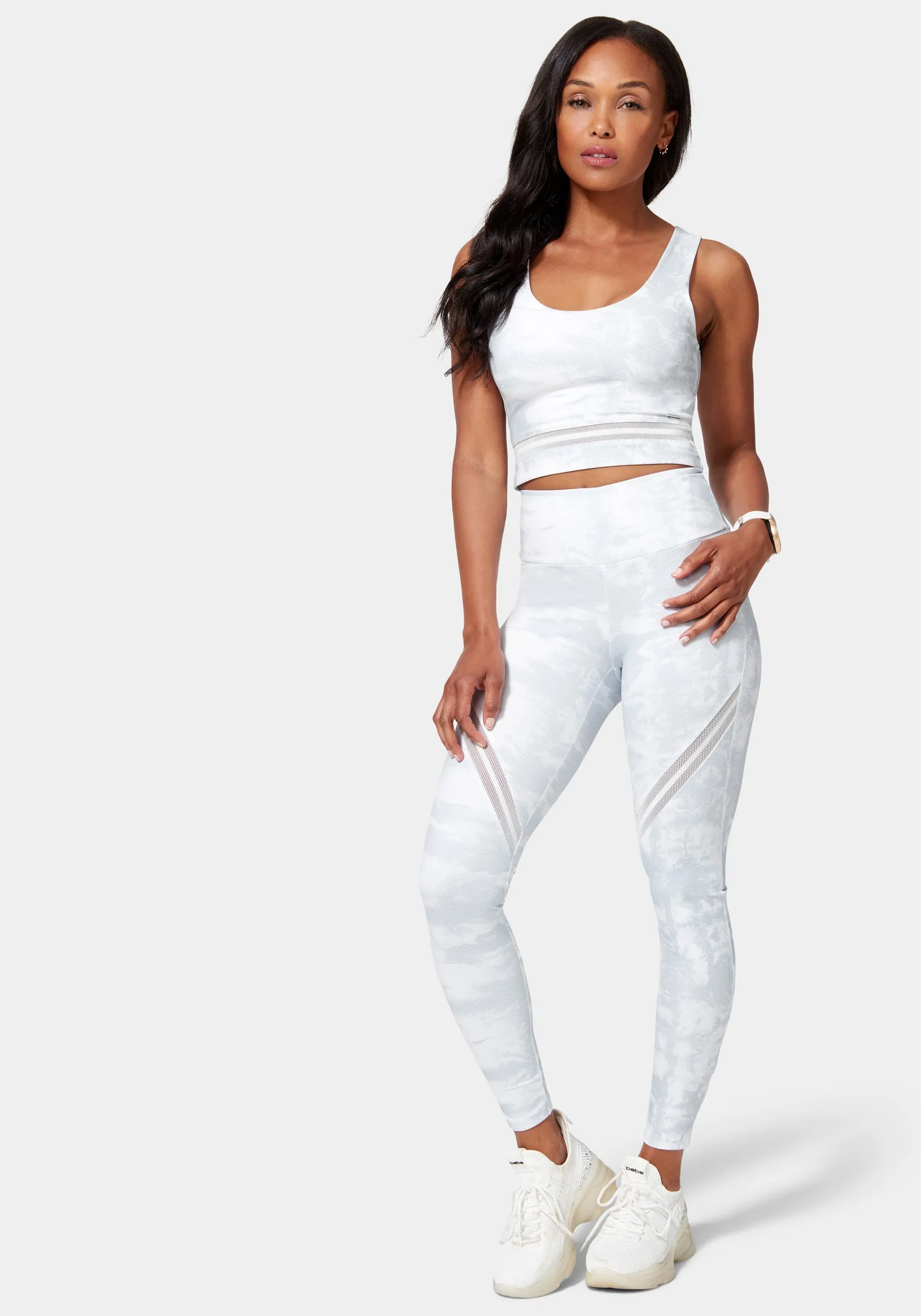 Bebe Logo Legging With Mesh Detail sold by Bebe product image thumbnail 2