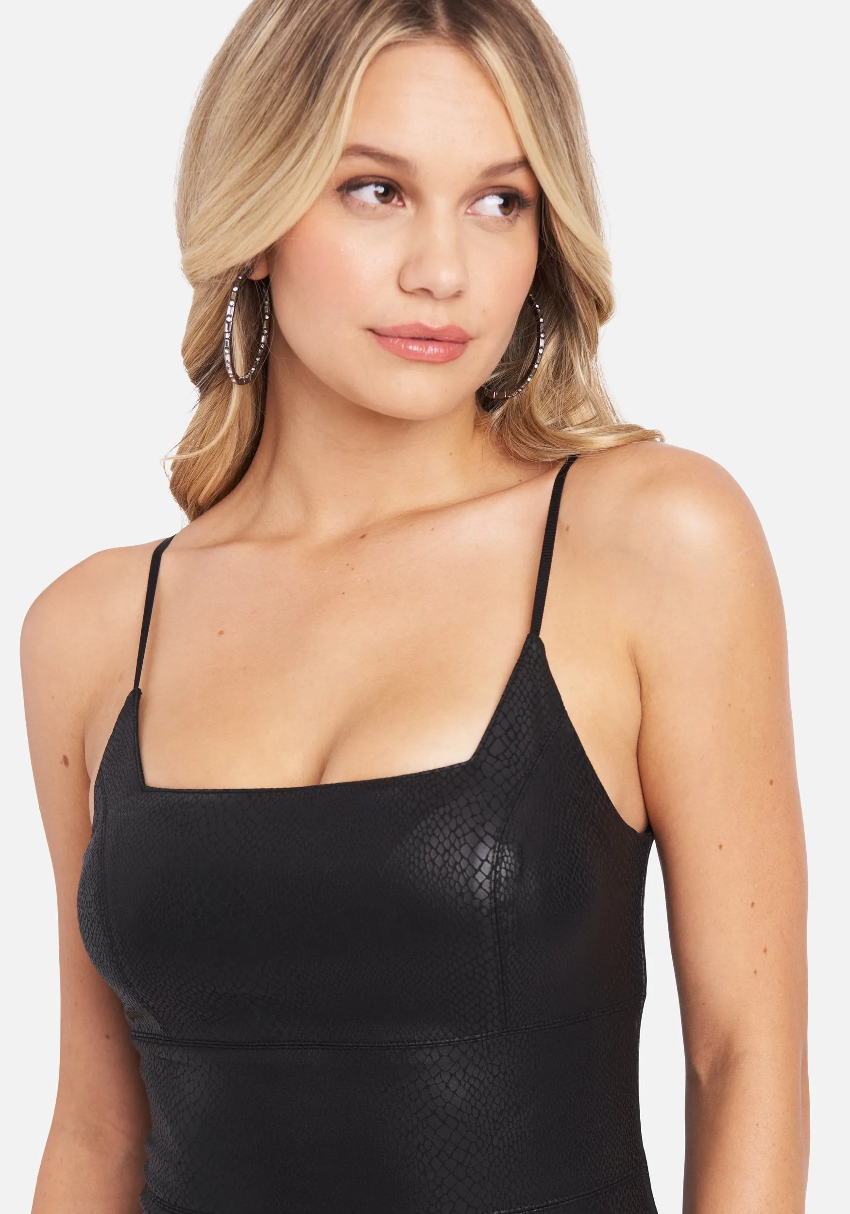 Vegan Leather Midi Dress sold by Bebe product image thumbnail 4