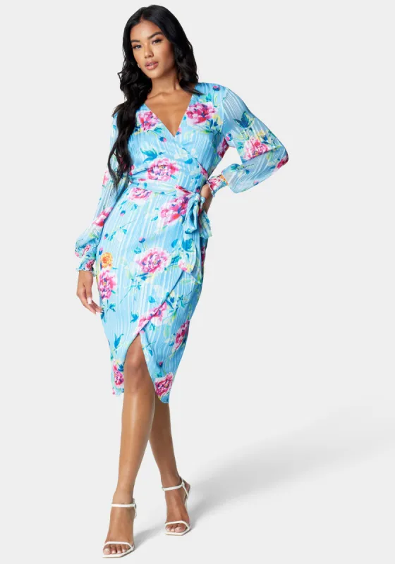 Sparkle Wrap Dress sold by Bebe