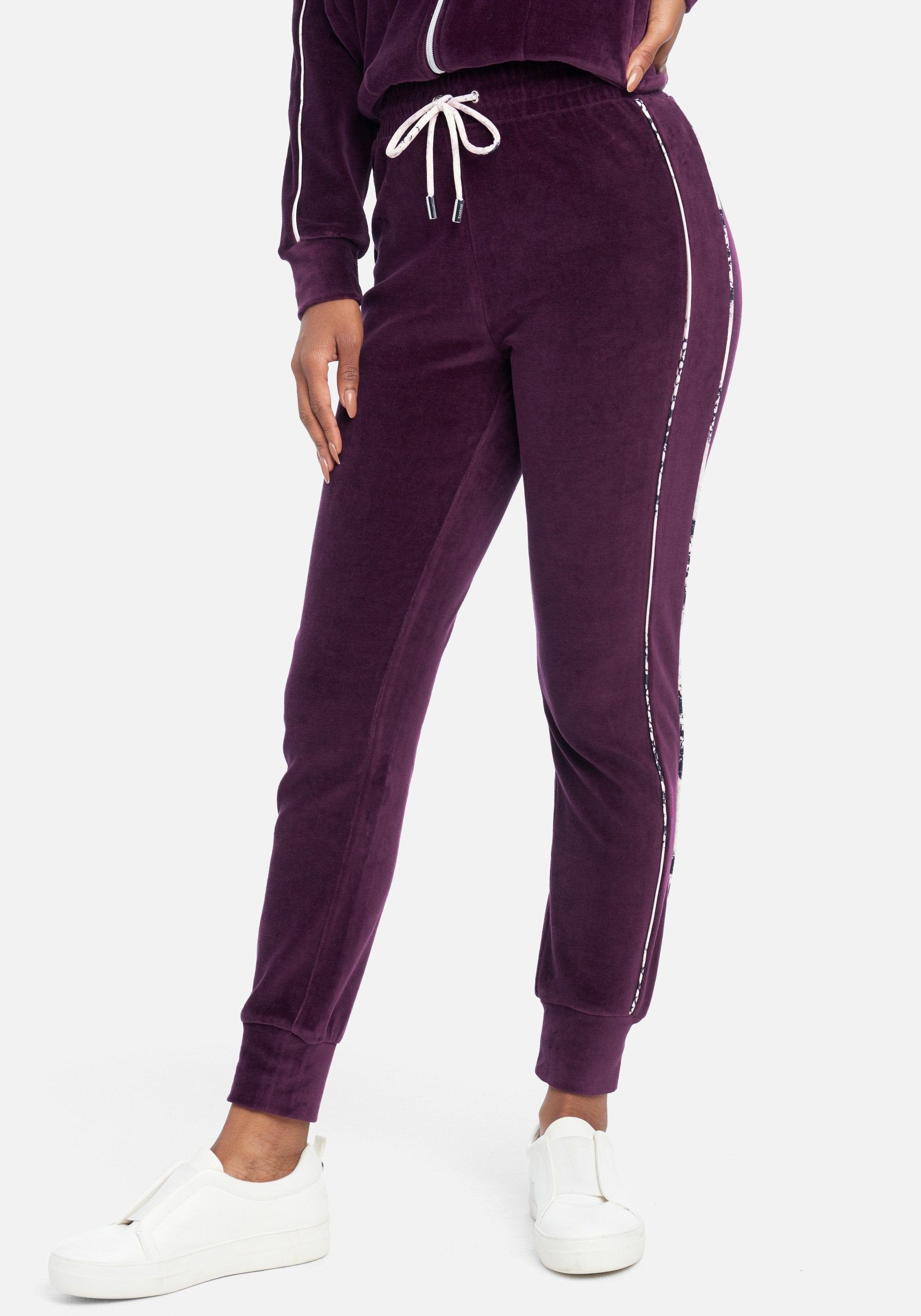 Bebe Logo Velour Jogger Pant sold by Bebe