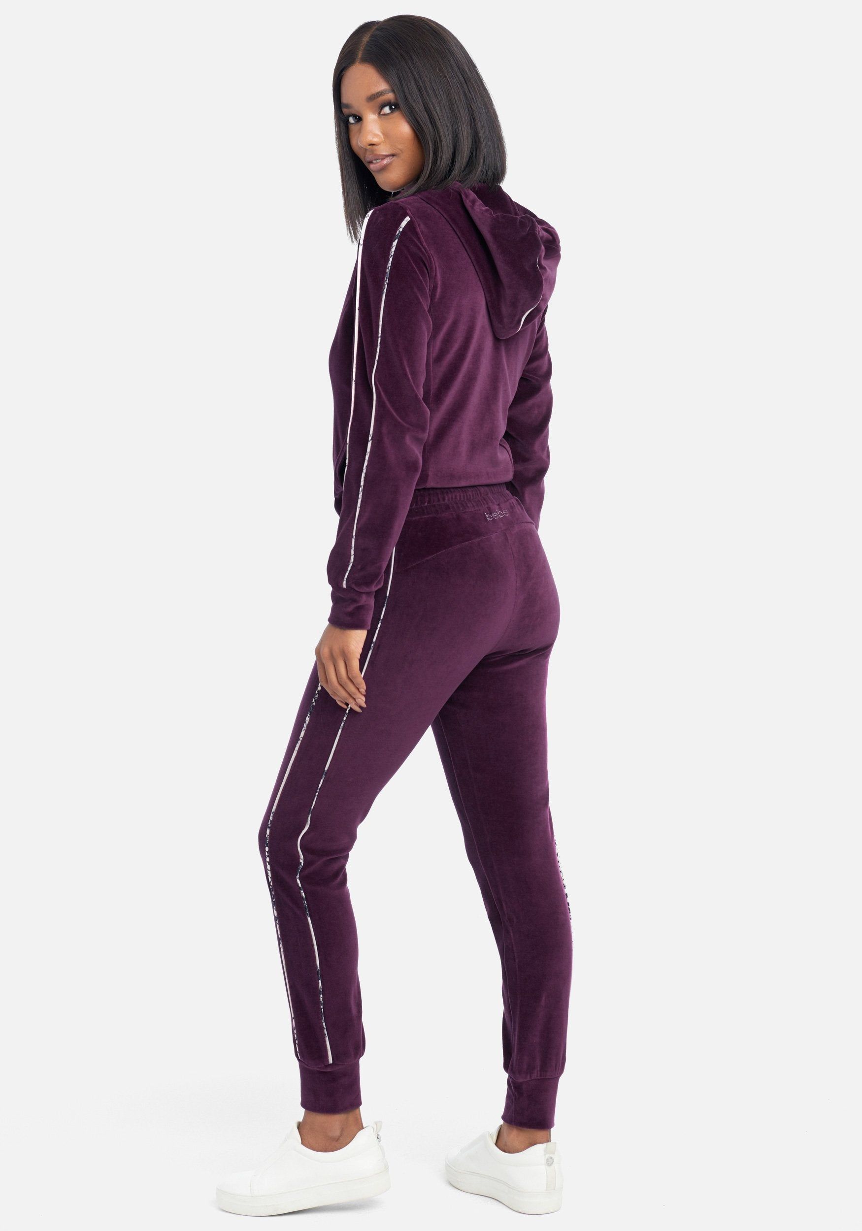 Bebe Logo Velour Jogger Pant sold by Bebe product image thumbnail 3