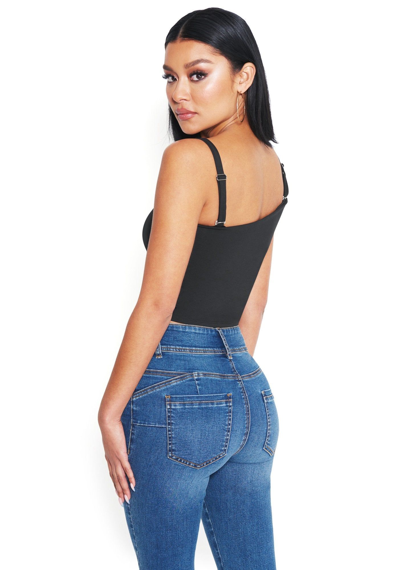 Knit Off Shoulder Crop Top sold by Bebe product image thumbnail 3