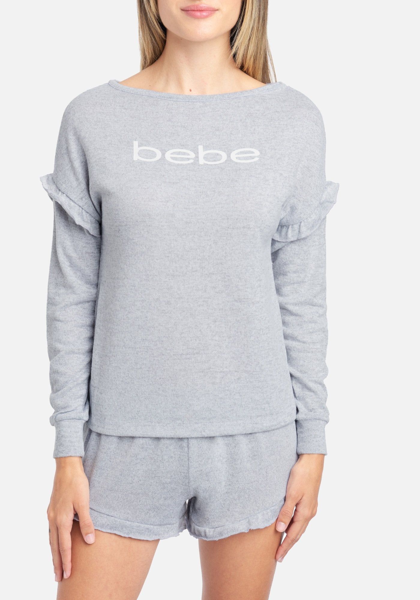 2 Piece Ruffle Short Set sold by Bebe