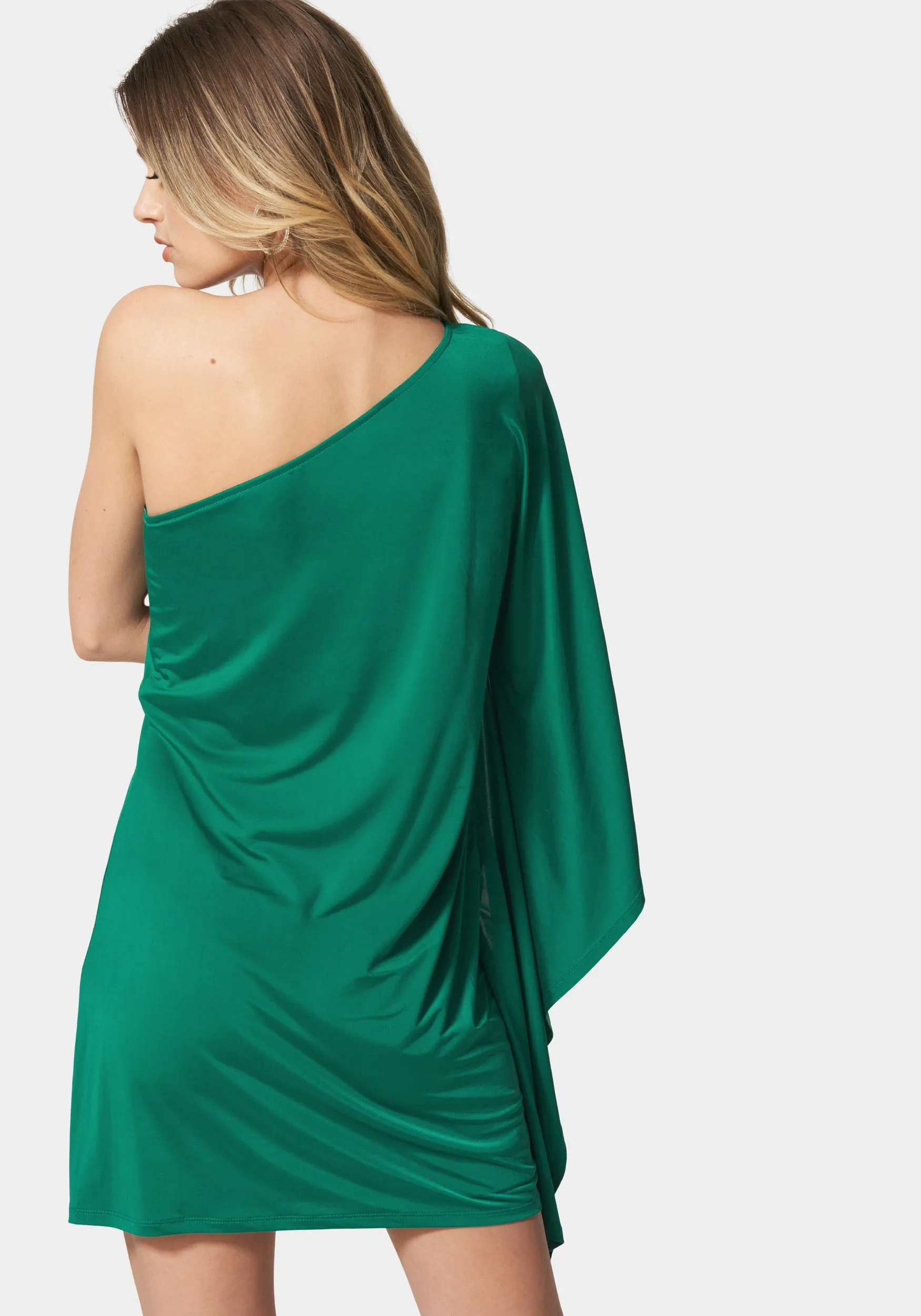 One Shoulder Flowy Dress sold by Bebe product image thumbnail 3
