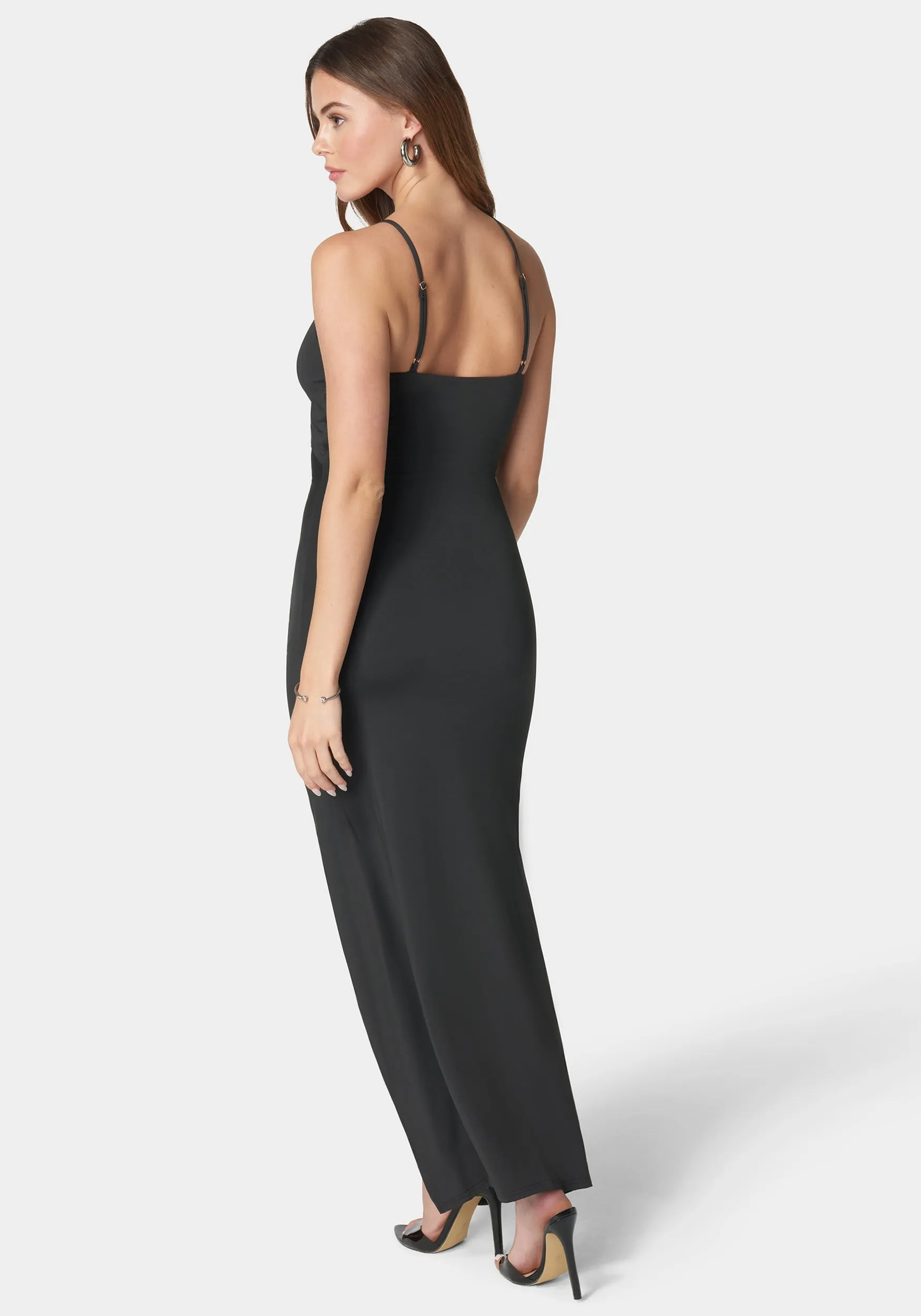 Cutout Textured Slinky Knit Dress sold by Bebe product image thumbnail 3