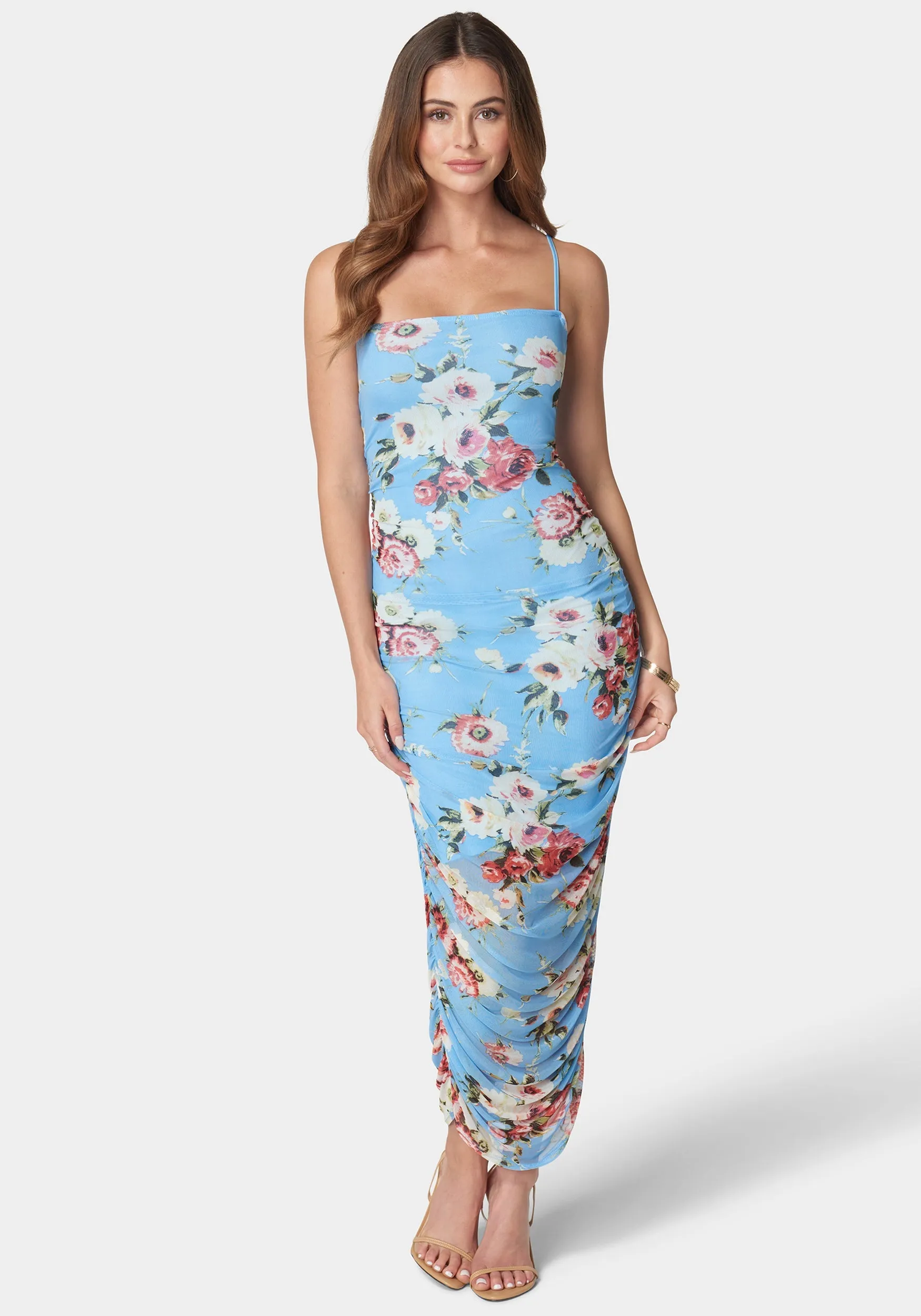 Floral Tube Mesh Dress sold by Bebe