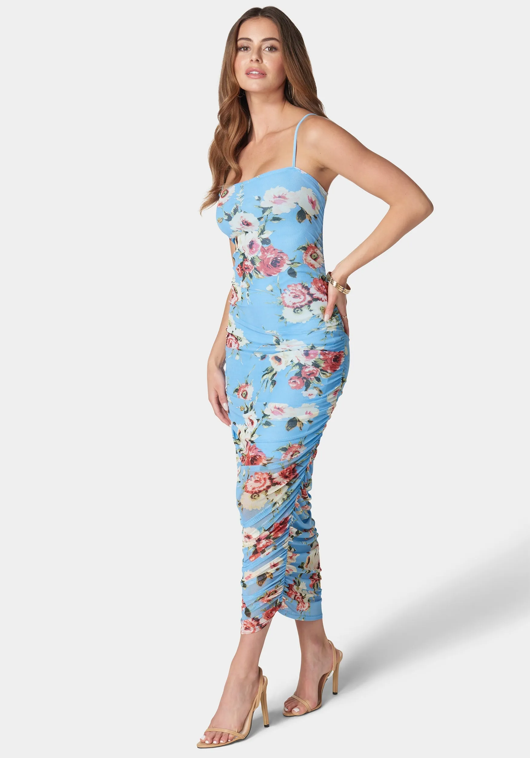 Floral Tube Mesh Dress sold by Bebe product image thumbnail 2