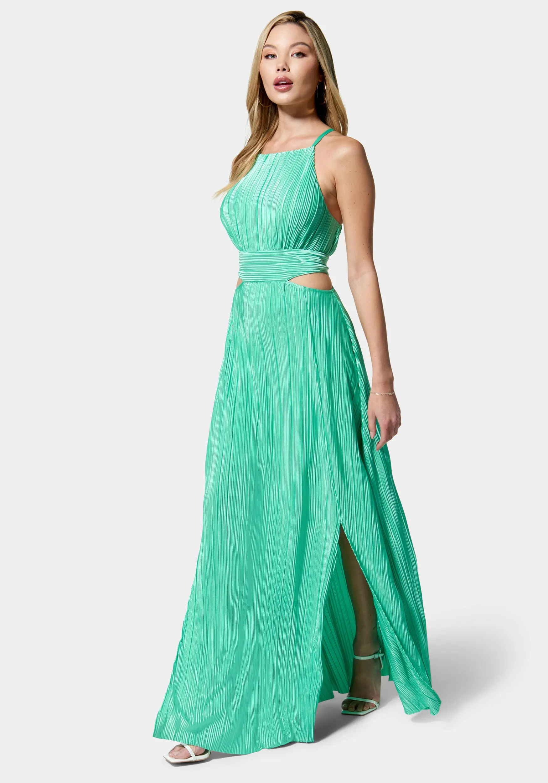Knit Plisse Cutout Maxi sold by Bebe product image thumbnail 2