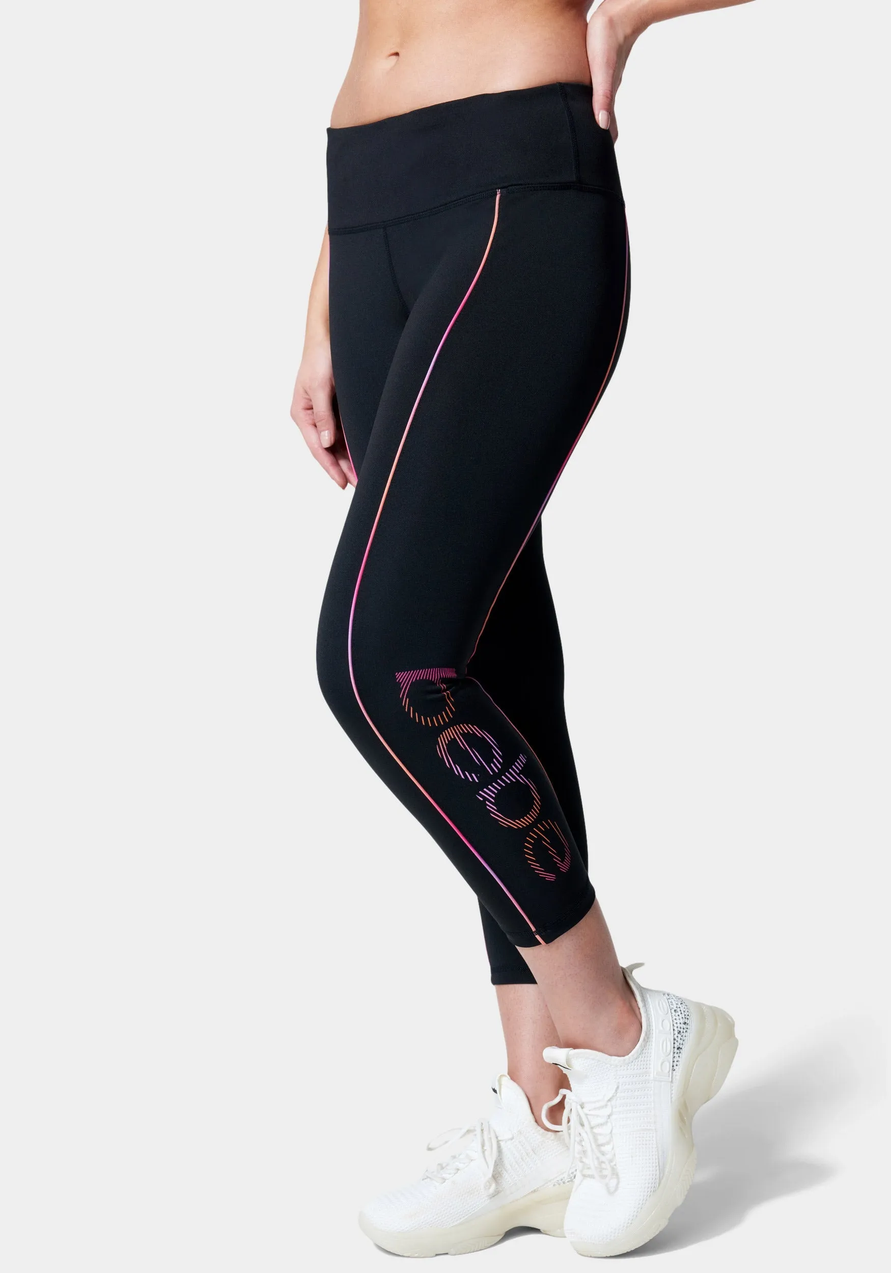 Gradient Bebe Logo Ankle Legging sold by Bebe