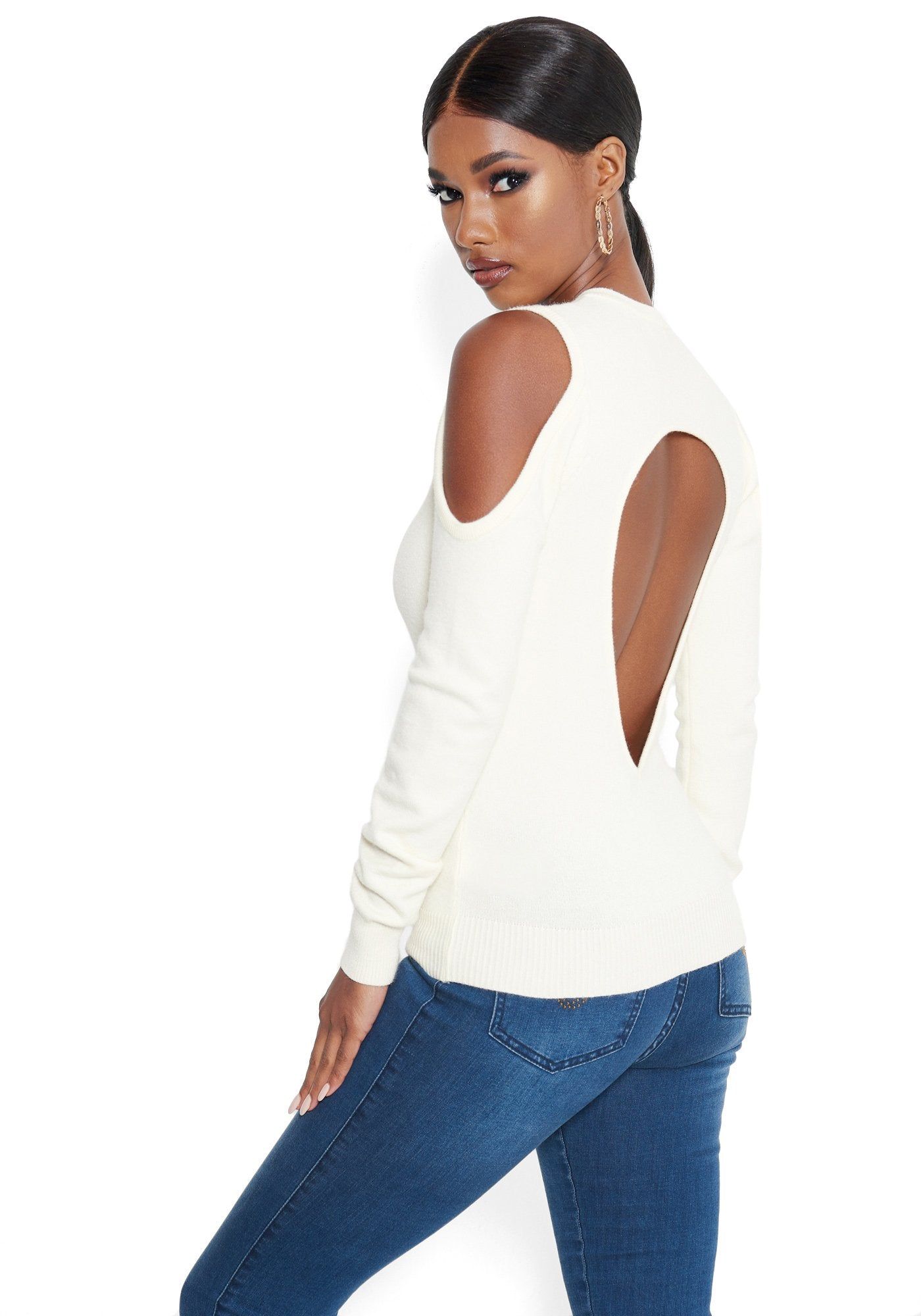 Open Back Sweater sold by Bebe product image thumbnail 3