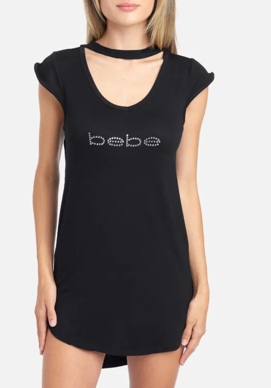 Bebe Logo Sleeveless Dormshirt sold by Bebe