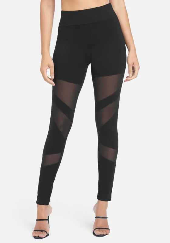 Mesh Mixed Fabric Legging sold by Bebe