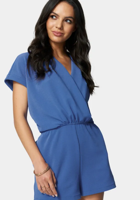 Surplice Romper sold by Bebe