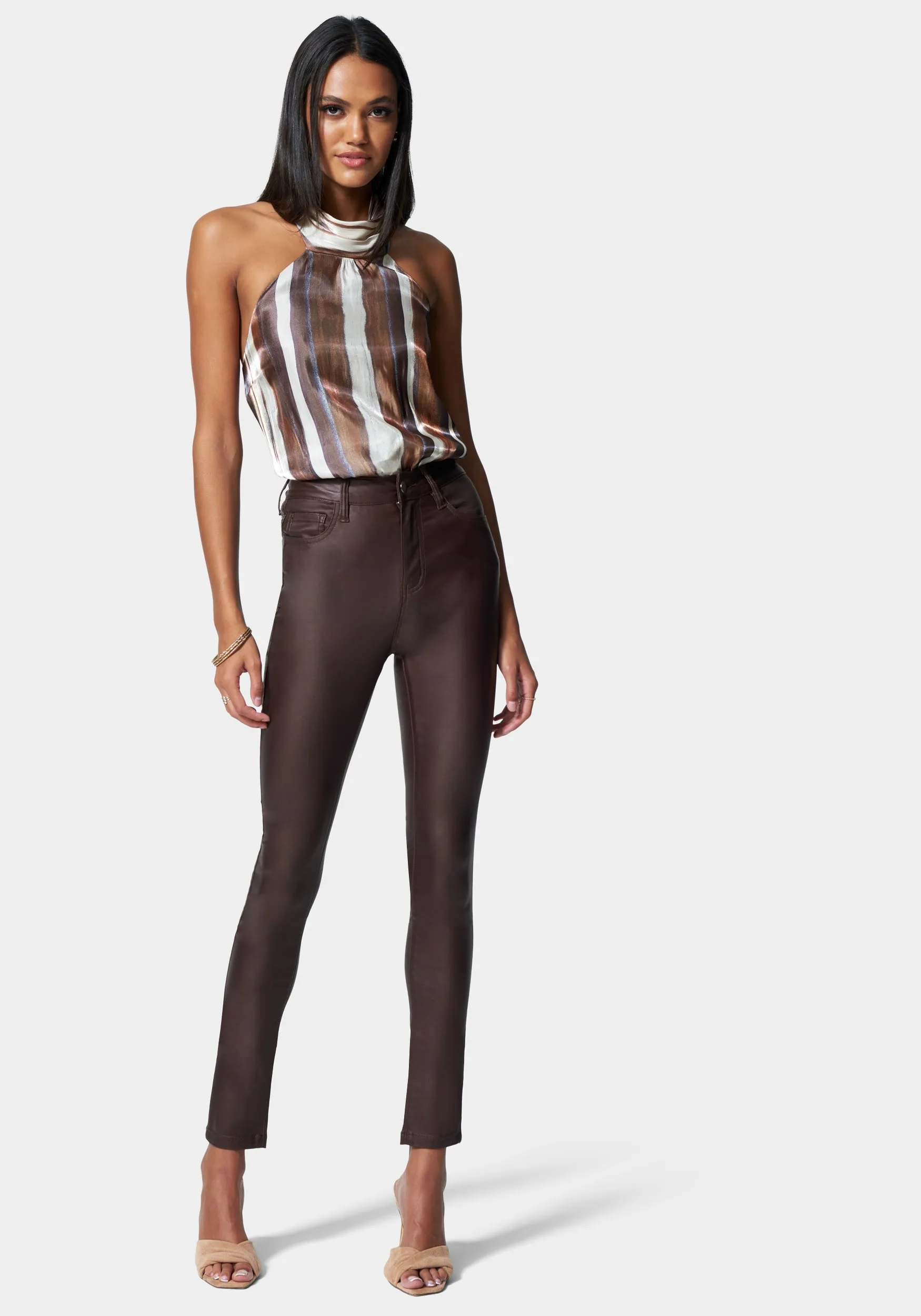 Coated Denim Skinny Jean sold by Bebe product image thumbnail 2