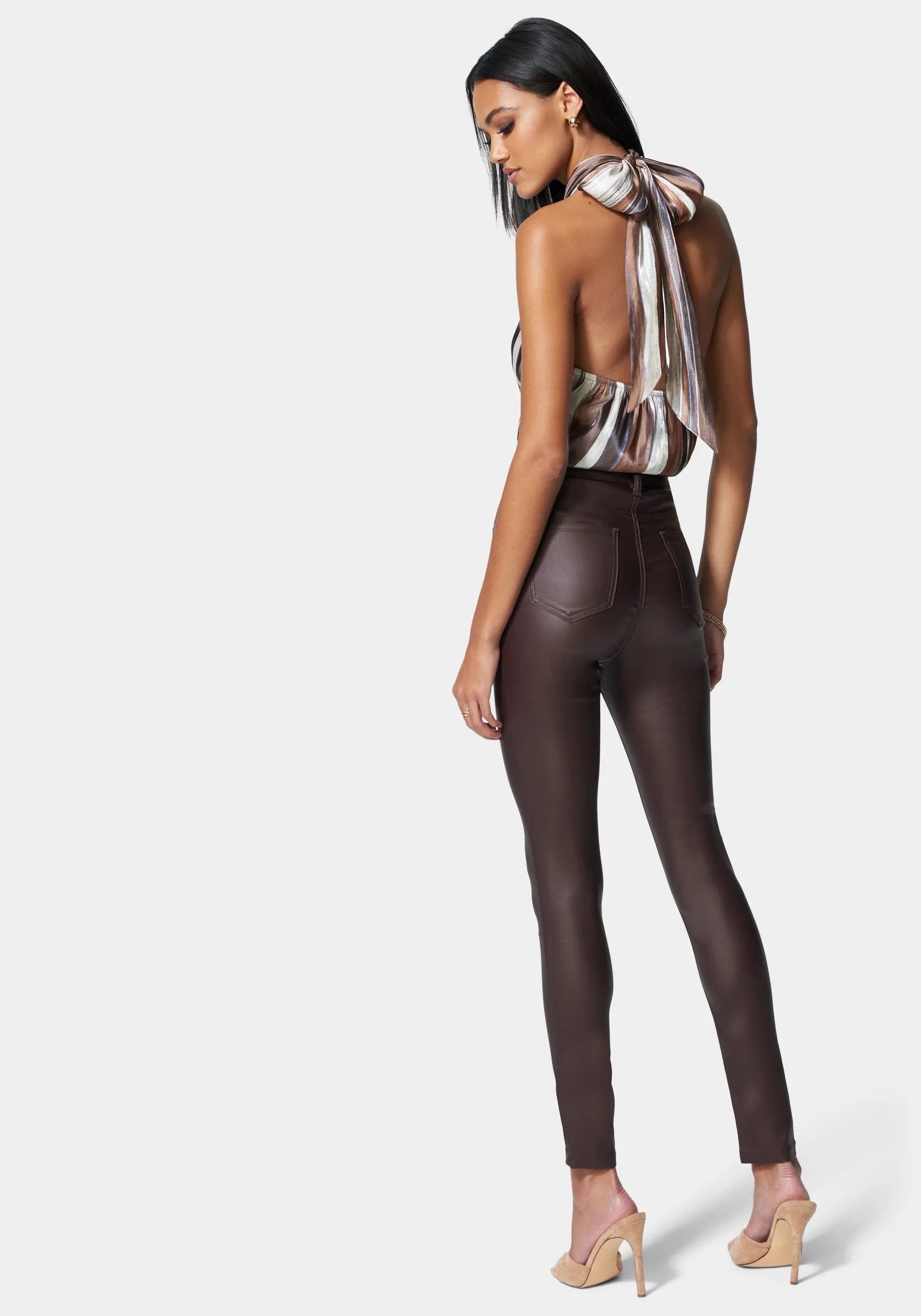 Coated Denim Skinny Jean sold by Bebe product image thumbnail 3