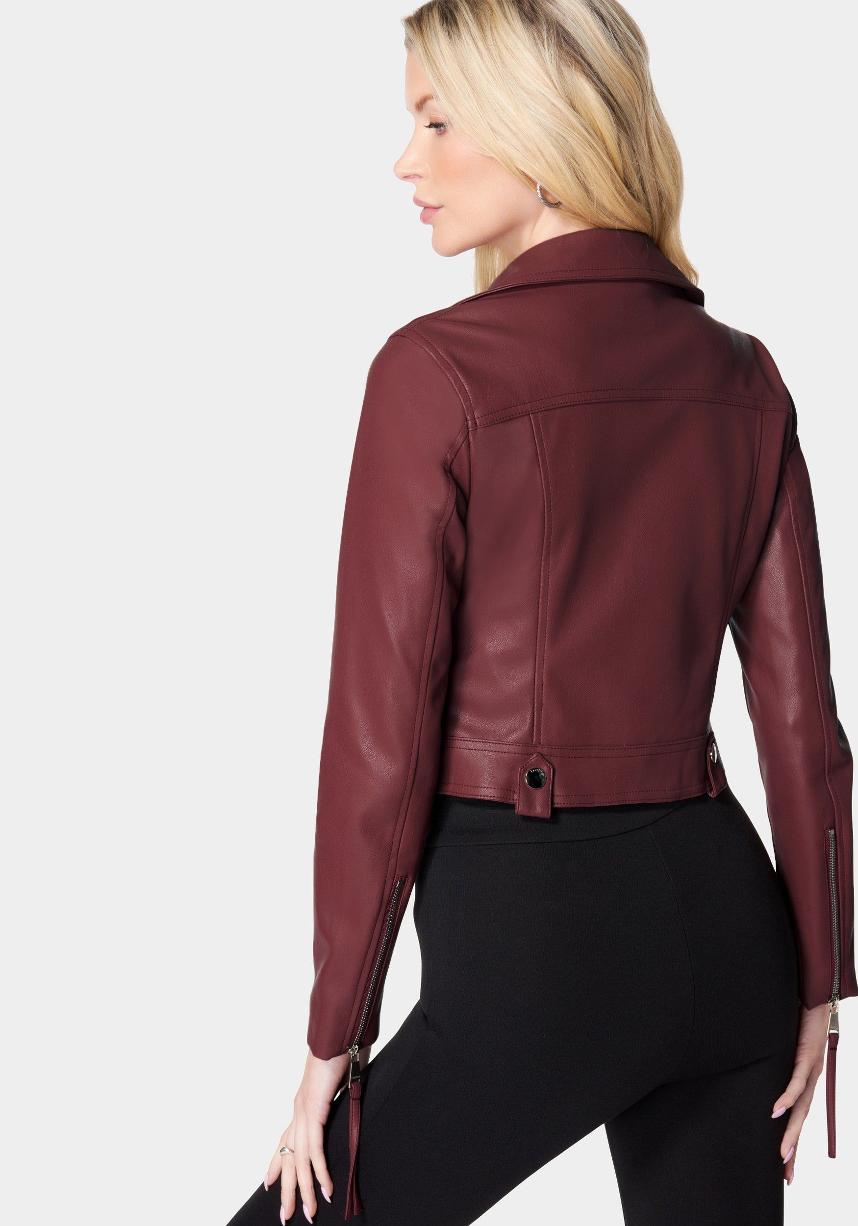 Vegan Leather Moto Jacket sold by Bebe product image thumbnail 4