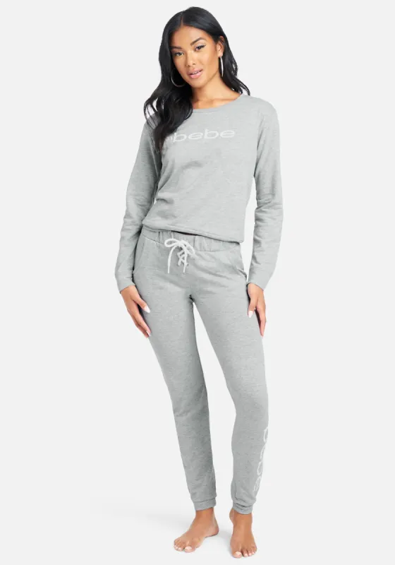 Bebe Logo French Terry Pant Set sold by Bebe