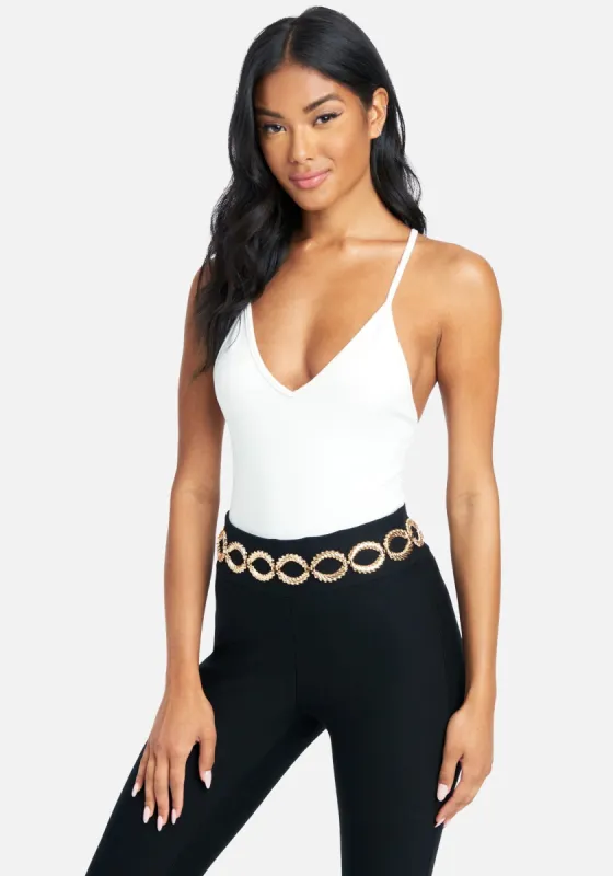 Gold Circle Chain Belt sold by Bebe