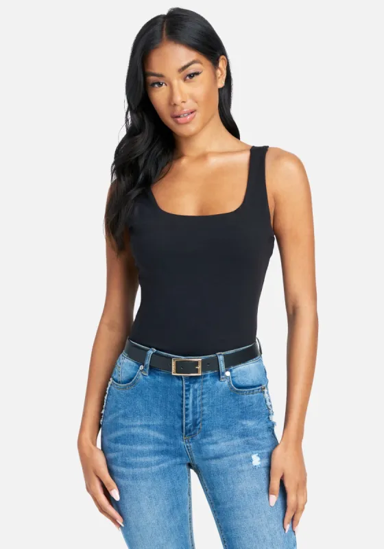 2 Pack Black and Leopard Belts sold by Bebe