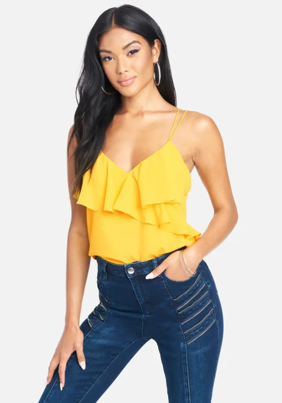 Flutter Front Camisole sold by Bebe