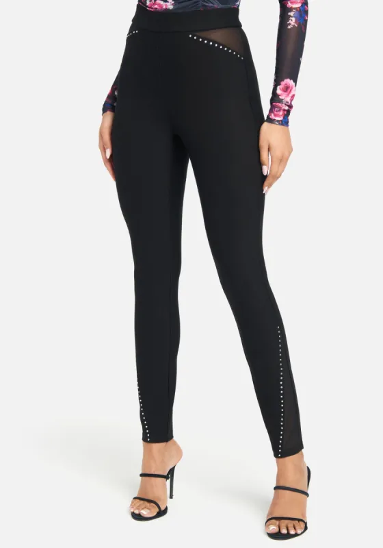 Mesh And Rhinestone Leggings sold by Bebe
