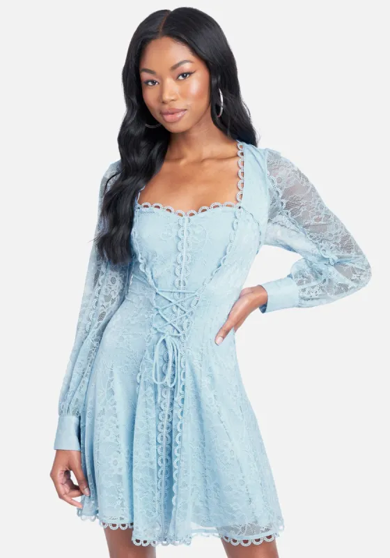 Lace Corset Detail Dress sold by Bebe