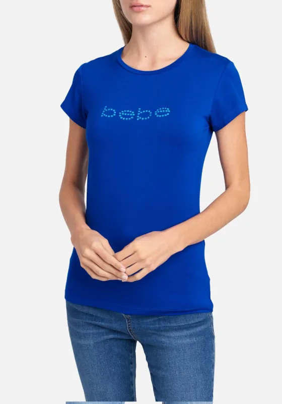 Bebe Logo Tonal Rhinestone Tee sold by Bebe
