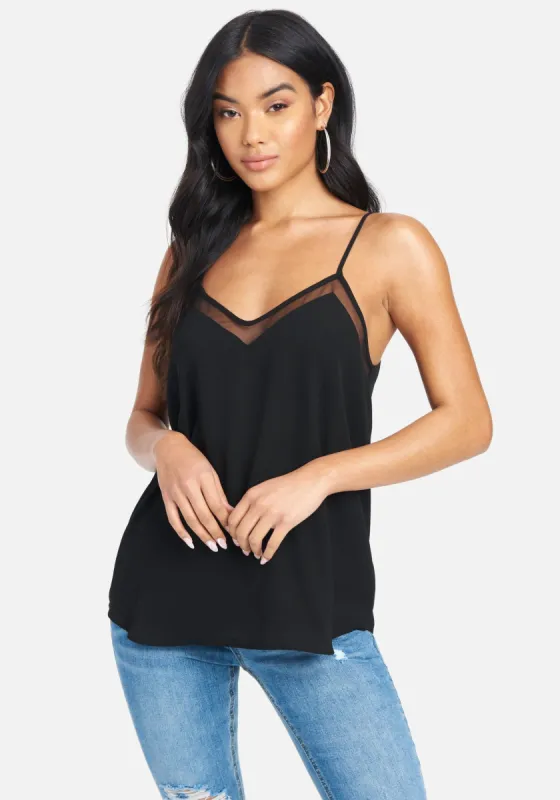 Crepe Chiffon Tank Top sold by Bebe