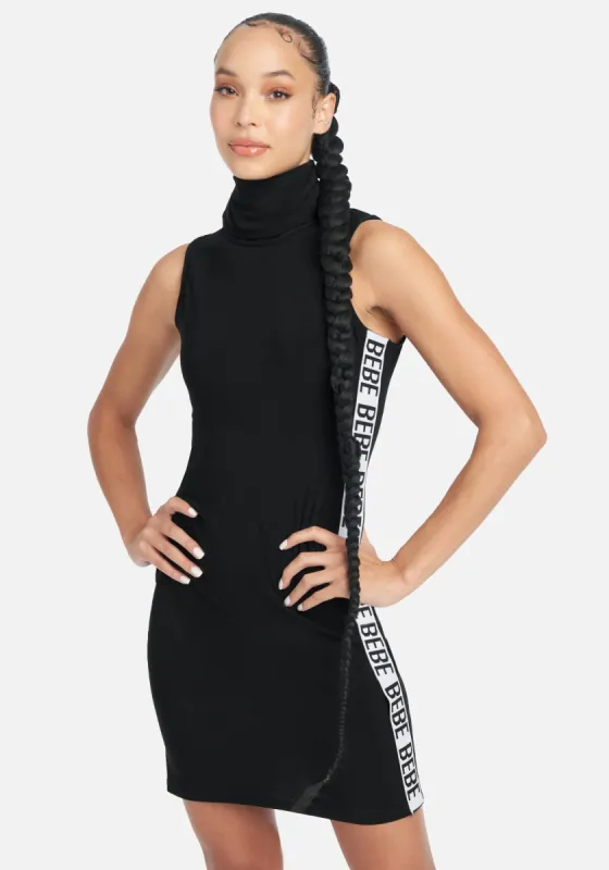 Bebe Logo Sleeveless Mock Neck Dress sold by Bebe
