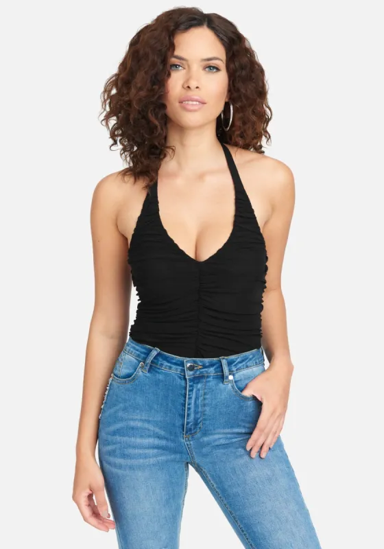 4 Way Stretch Mesh Bodysuit sold by Bebe