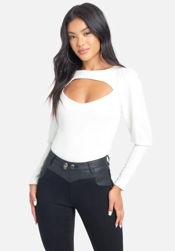 Sweetheart Puff Sleeve Top sold by Bebe