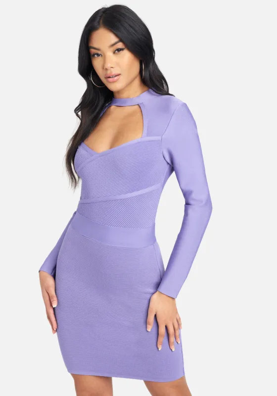 Surplice Front Bandage Dress sold by Bebe