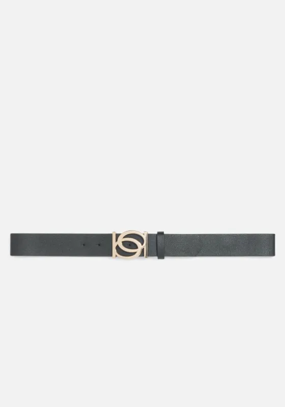 Goldtone Logo Belt sold by Bebe